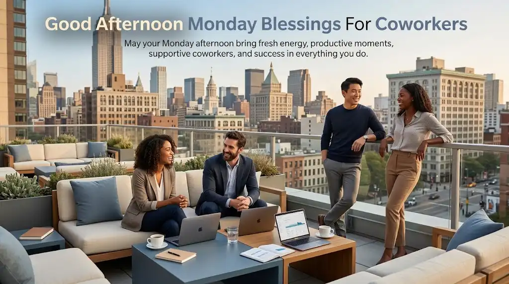 Good Afternoon Monday Blessings For Coworkers