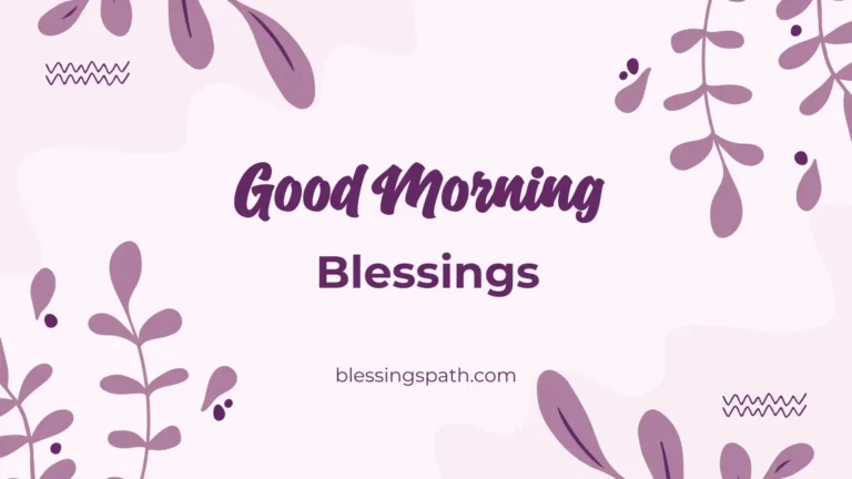 Good Morning Blessings