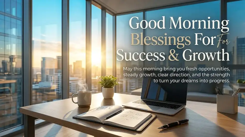 Good Morning Blessings For Success & Growthpng