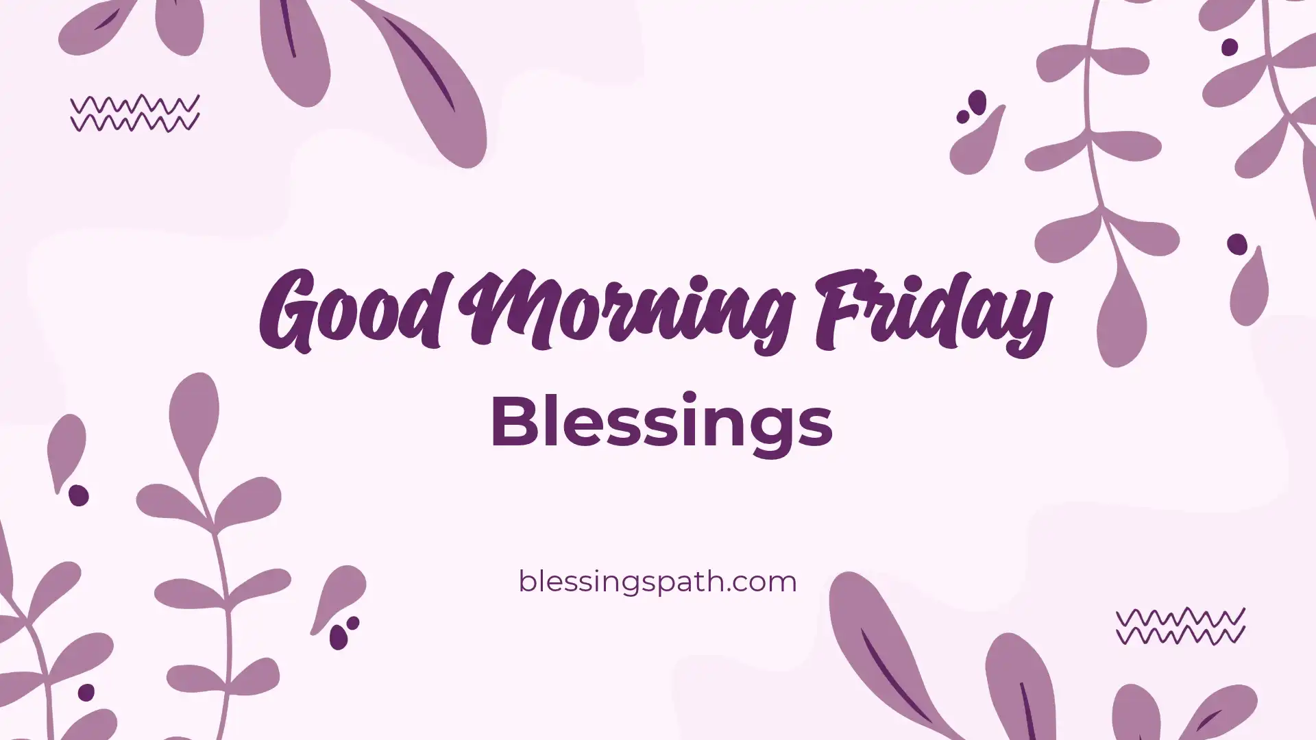 Good Morning Friday Blessings