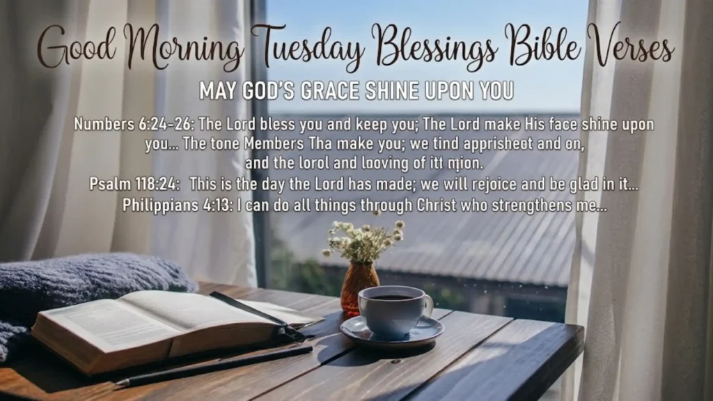 Good Morning Tuesday Blessings Bible Verses