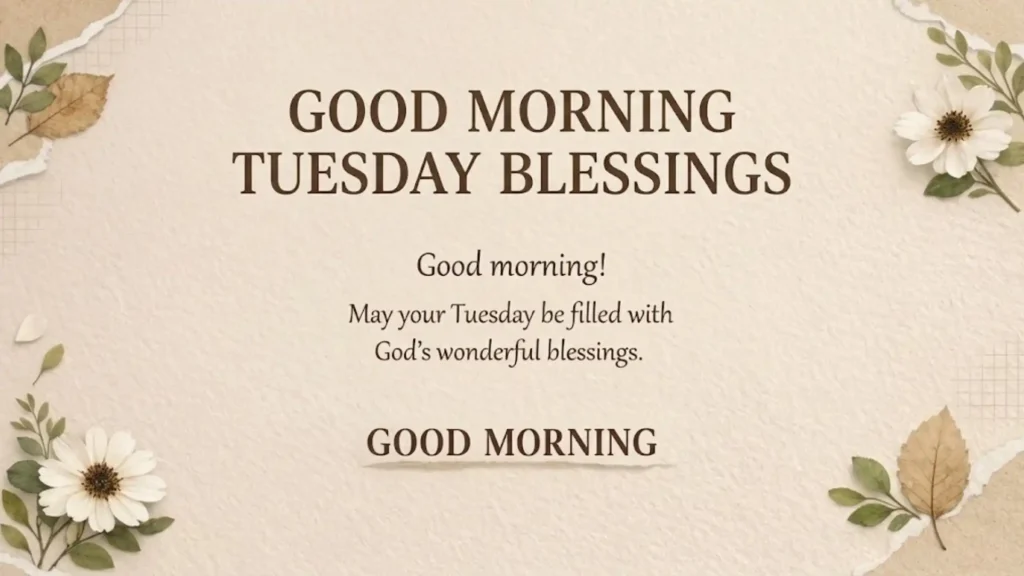 Good Morning Tuesday Blessings To Start Your Day With Positivity