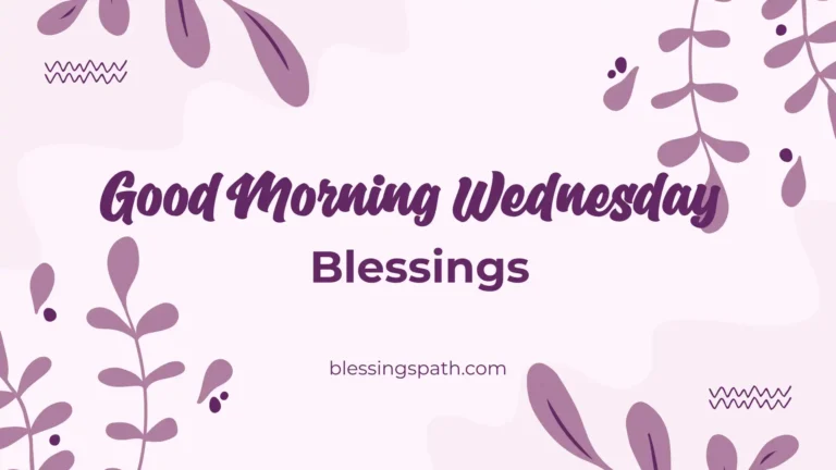 Good Morning Wednesday blessings