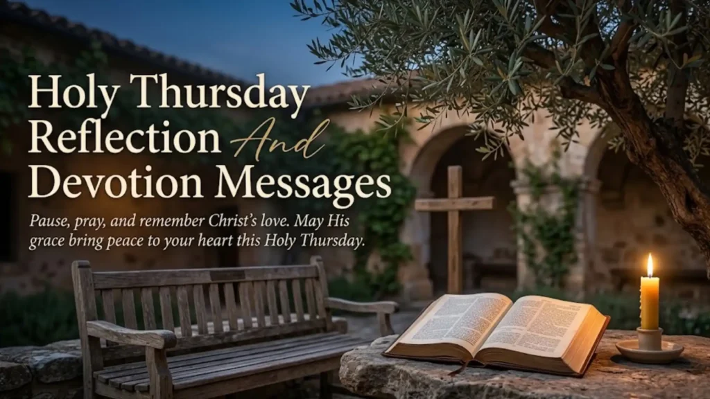 Holy Thursday Reflection And Devotion Messages