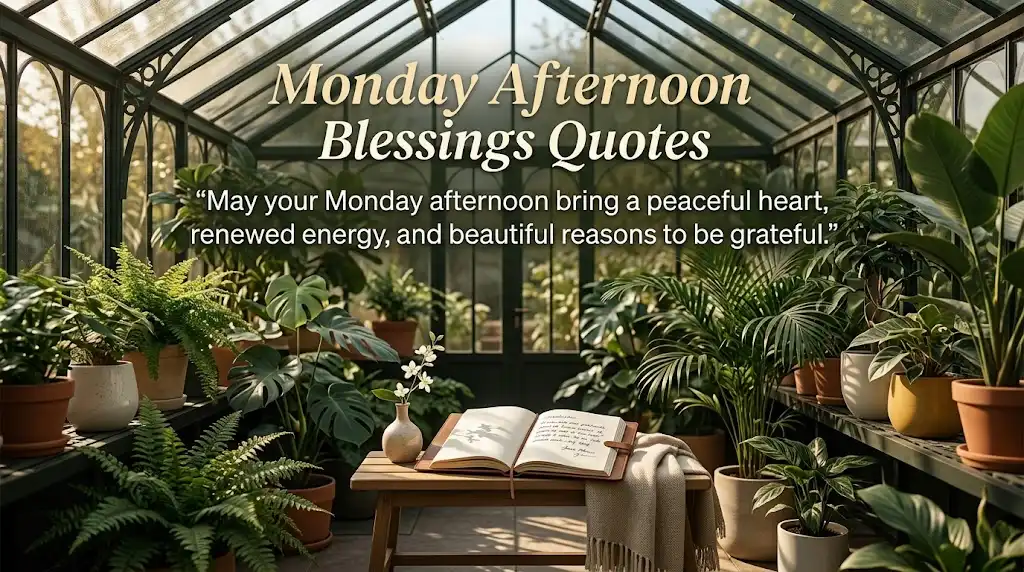 Monday Afternoon Blessings Quotes