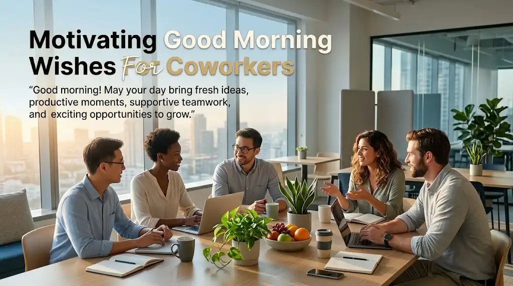 Motivating Good Morning Wishes For Coworkerspng