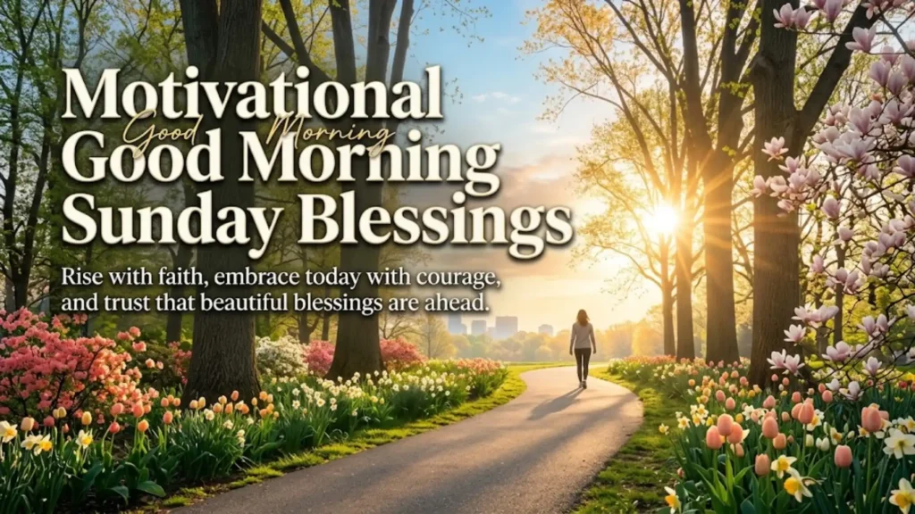 Motivational Good Morning Sunday Blessings