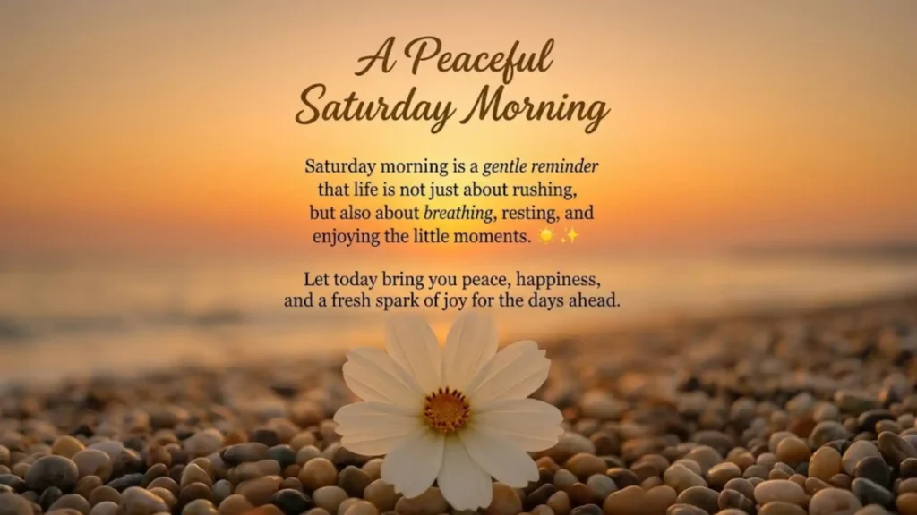 Motivational Saturday Messages