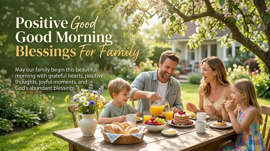 Positive Good Morning Blessings For Familypng