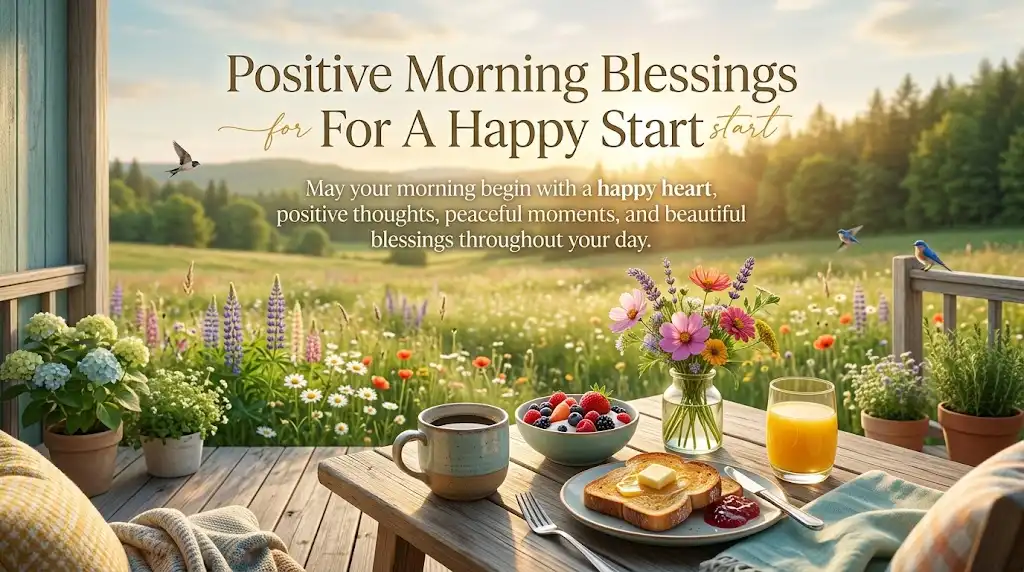 Positive Morning Blessings For A Happy Startpng