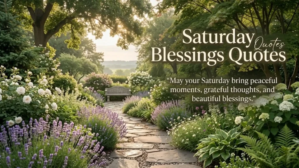 Saturday Blessings Quotes