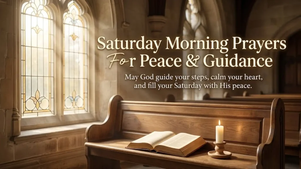 Saturday Morning Prayers For Peace & Guidance