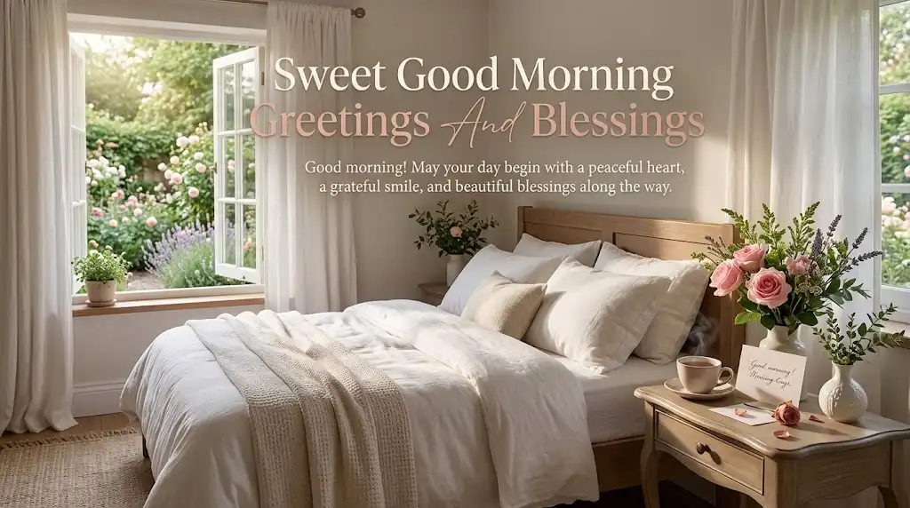 Sweet Good Morning Greetings And Blessingspng