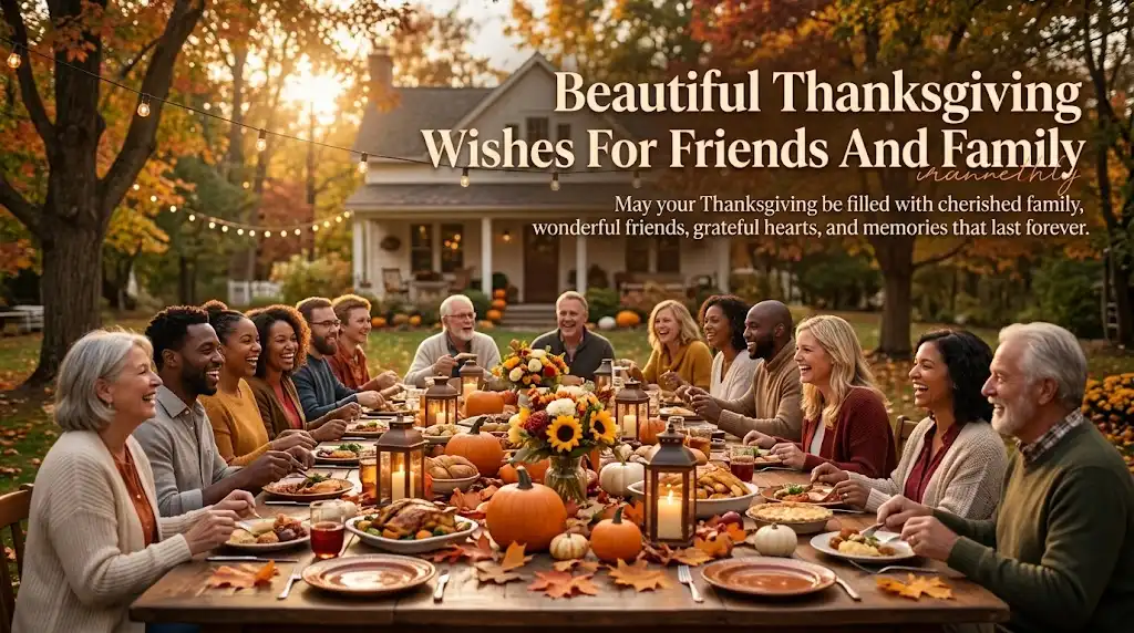 Beautiful Thanksgiving Wishes For Friends And Familypng