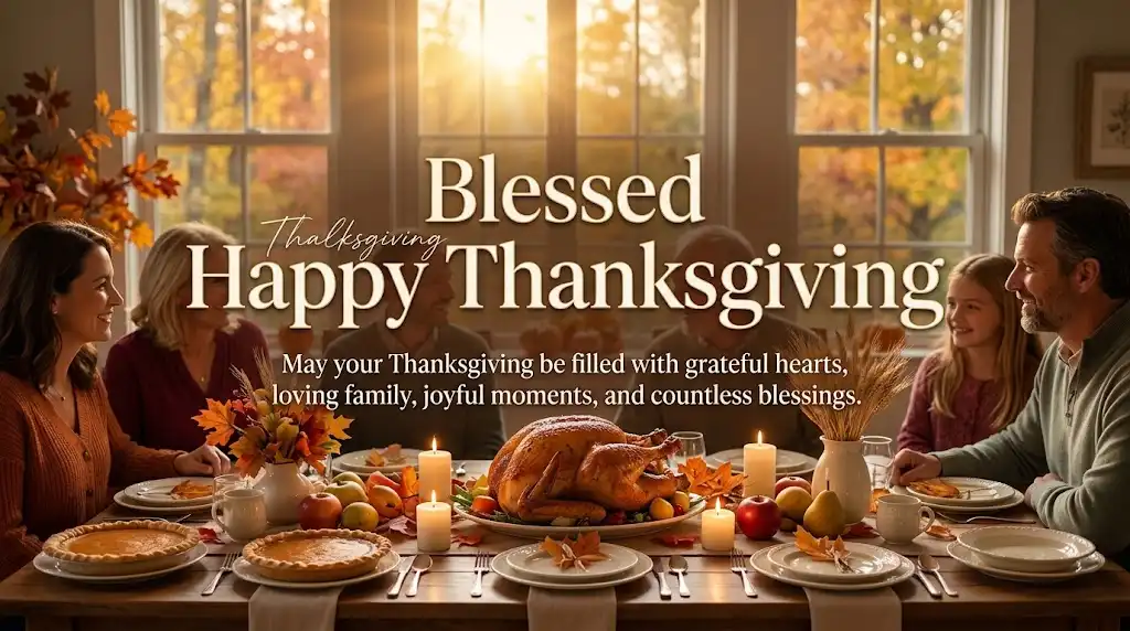 Blessed Happy Thanksgivingpng