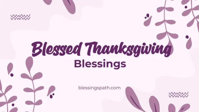 Blessed Thanksgiving Blessings