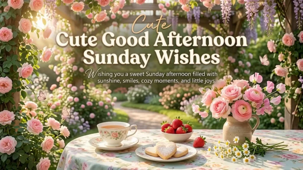 Cute Good Afternoon Sunday Wishes