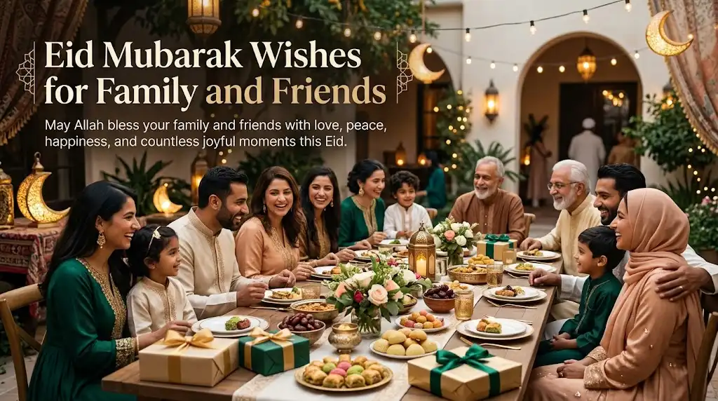Eid Mubarak Wishes for Family and Friendspng