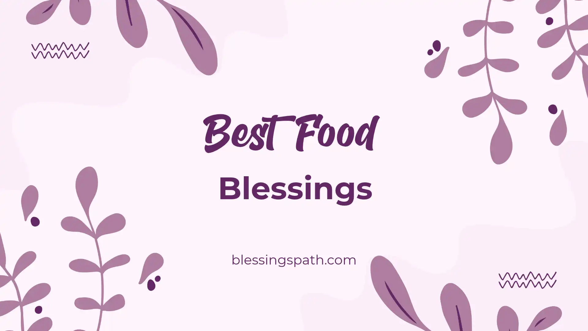 Food Blessings