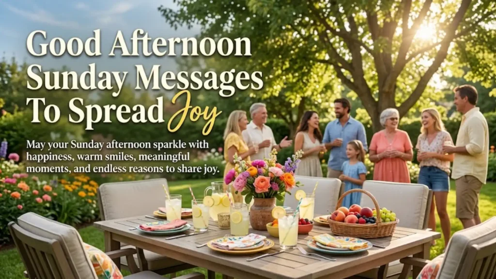Good Afternoon Sunday Messages To Spread Joy