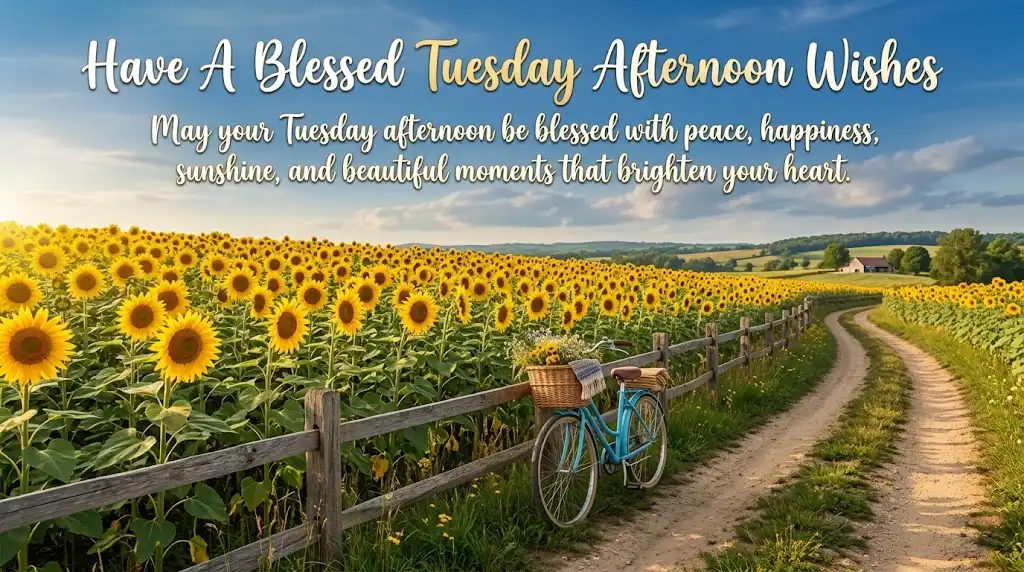 Have A Blessed Tuesday Afternoon Wishes
