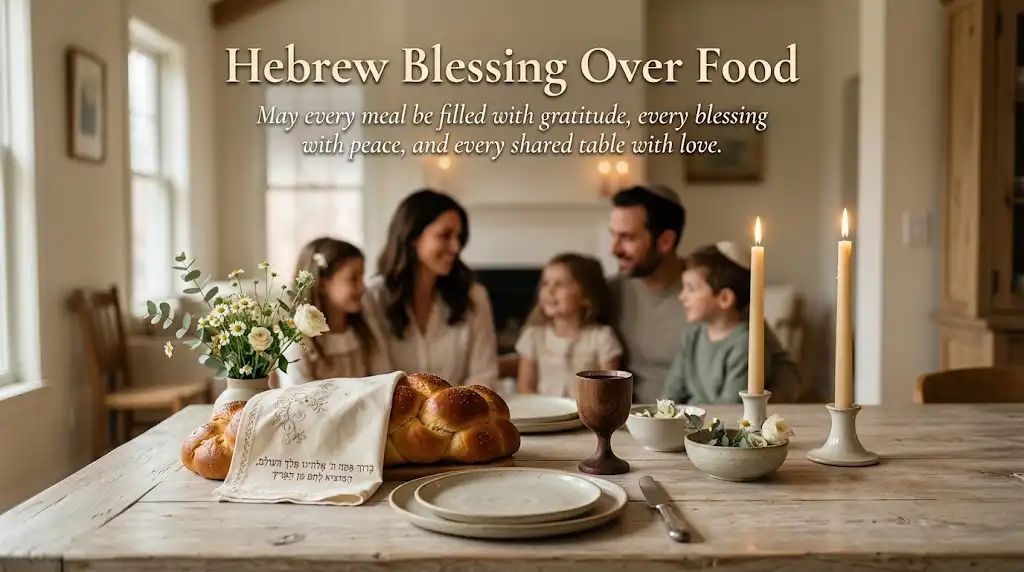 Hebrew Blessing Over Food