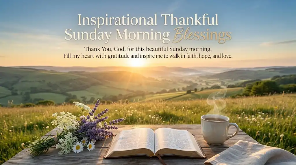 Inspirational Thankful Sunday Morning Blessingspng
