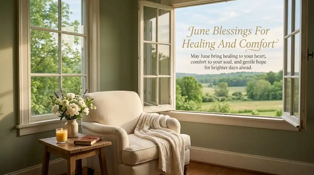 June Blessings For Healing And Comfort