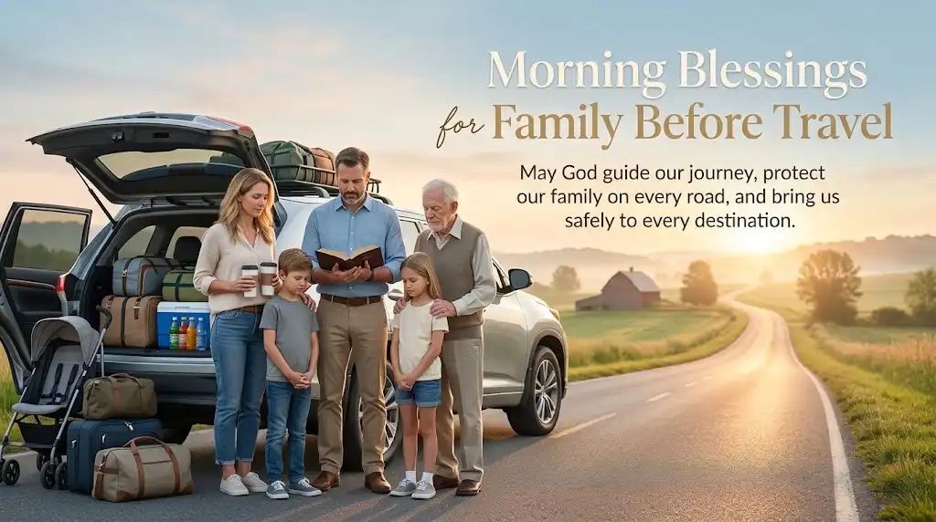 Morning Blessings for Family Before TravelPNG