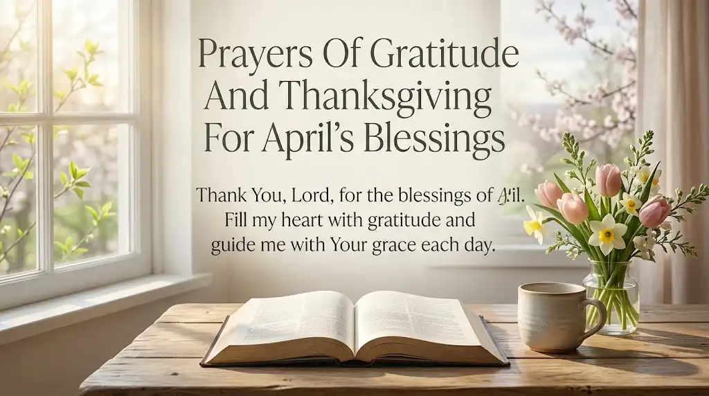 Prayers Of Gratitude And Thanksgiving For April’s Blessings