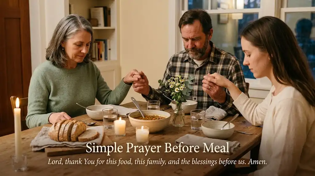 Simple Prayer Before Meal