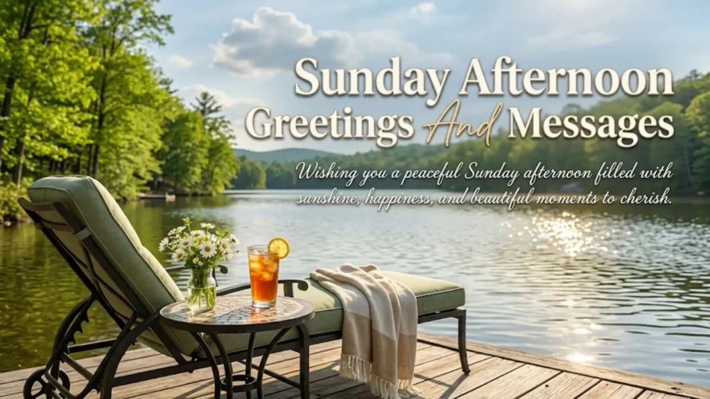 Sunday Afternoon Greetings And Messages